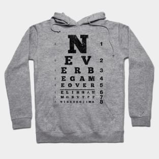 Never Be Game Over Eyechart (Variant) Hoodie